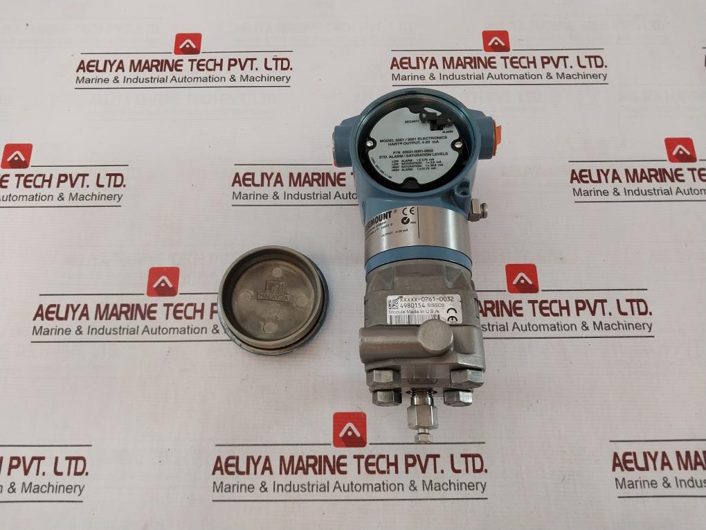 Rosemount 3051 Pressure Transmitter 3051Cg3A22A1Bb4I1L4 Bas97Atex1089X Yfkv37A