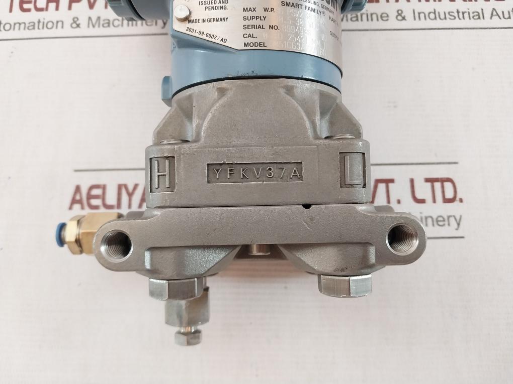 Rosemount 3051 Pressure Transmitter 3051Cg3A22A1Bb4I1L4 Bas97Atex1089X Yfkv37A