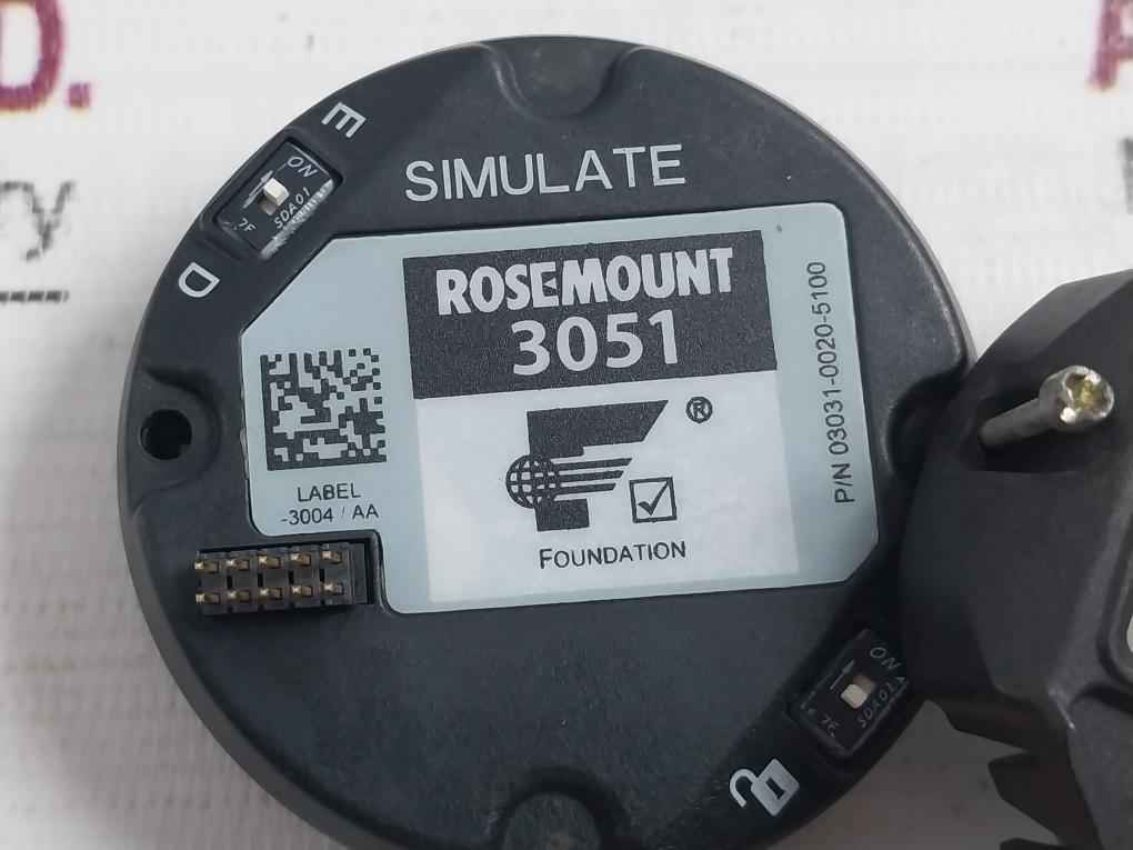 Rosemount 3051 Pressure Transmitter Display 03031-0020-5100 94V