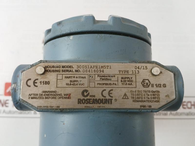 Rosemount 3051S1Cg3A2G11F1Ae1M5Q4T1 Pressure Transmitter 300S1Afe1M5T1 8-32Vdc