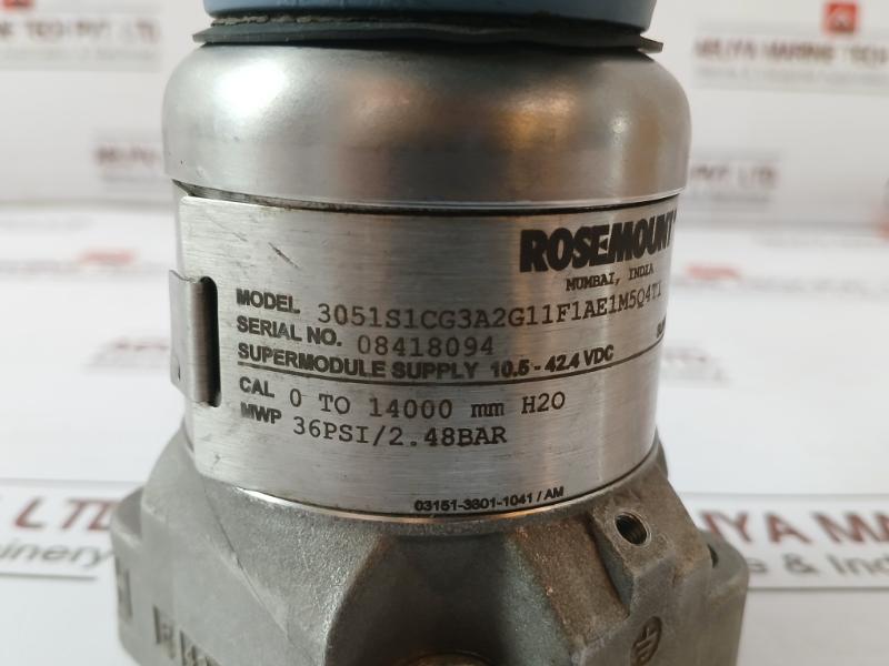 Rosemount 3051S1Cg3A2G11F1Ae1M5Q4T1 Pressure Transmitter 300S1Afe1M5T1 8-32Vdc