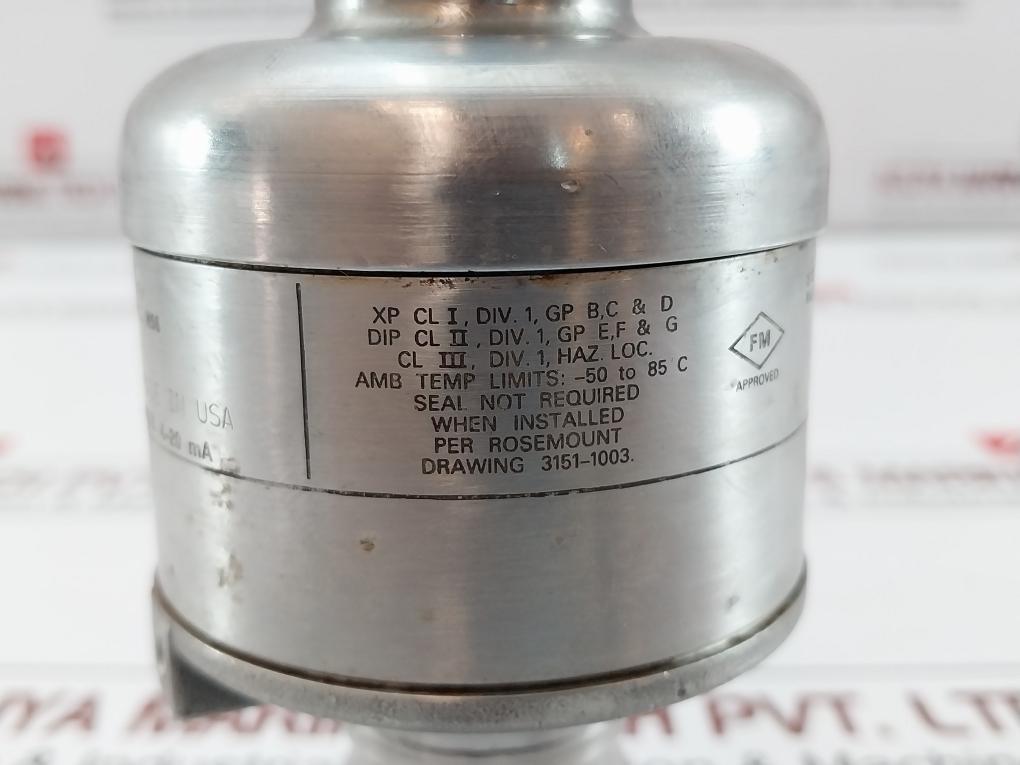 Pressure Transmitter Sensor 30Psi Rosemount 3051S2Tg1A2E11A2Ek5M7