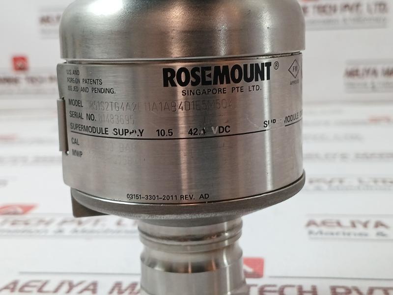 Rosemount 3051S2Tg4A2E11A1Ab4D1E5M5Q4 Hart Pressure Transmitter 4-20 Ma Rev Ad