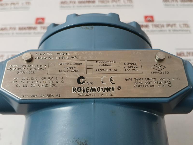 Rosemount 3051S2Tg4A2E11A1Ab4D1E5M5Q4 Hart Pressure Transmitter 4-20 Ma Rev Ad