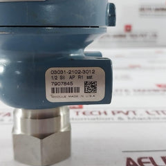 Rosemount 3051 Ta1A2B21Am5 Hart Pressure Transmitter Rev Ab 03031-0332-0003