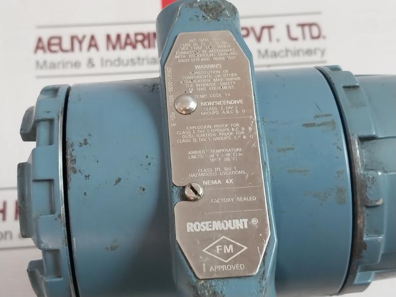 Rosemount 3051 Ta1F2B21Ab4K5Q4Ao1 M5 Foundation Fieldbus Transmitter Rev Aa
