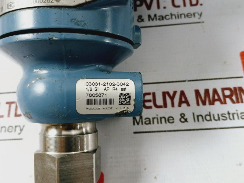 Rosemount 3051 Ta4a2b21am5 Pressure Transmitter 03031-0059-1047 7805871