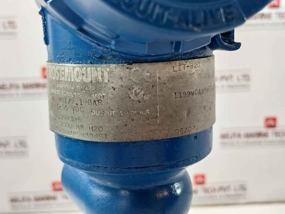 Rosemount 3051 Tg1A2B21Ak5M504S1 Pressure Transmitter 30 Psi/2.1 Bar 4-20 Ma