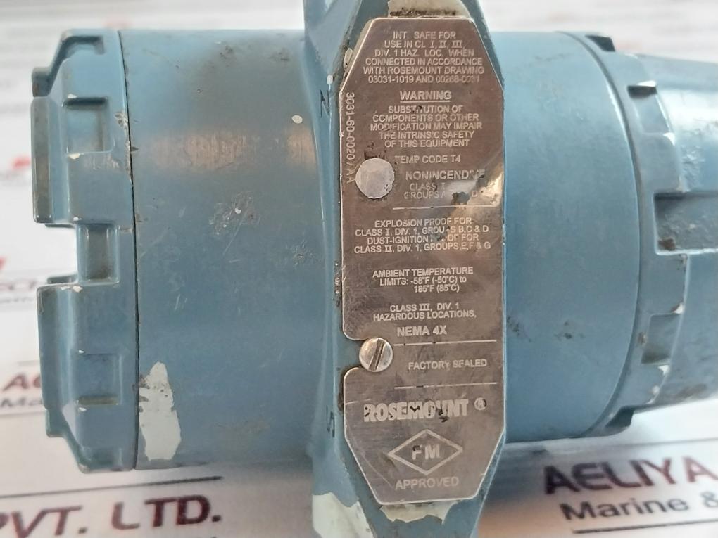 ROSEMOUNT 3051 TG2A2B21AB4K5M5Q Pressure Transmitter 03031-0193-0103