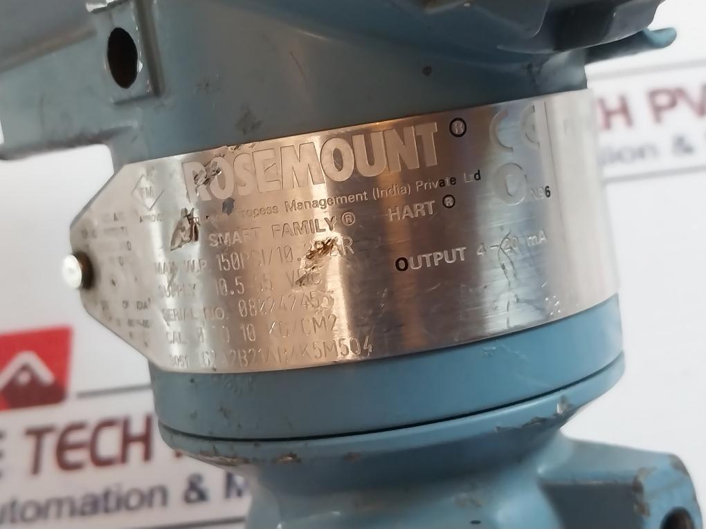 ROSEMOUNT 3051 TG2A2B21AB4K5M5Q Pressure Transmitter 03031-0193-0103