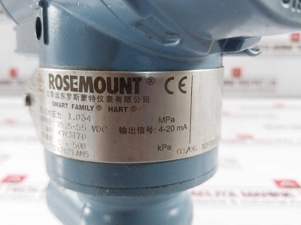 Rosemount 3051 Tg2A2B21Am5 Hart Pressure Transmitter Rev Ab 03031-0059-1047