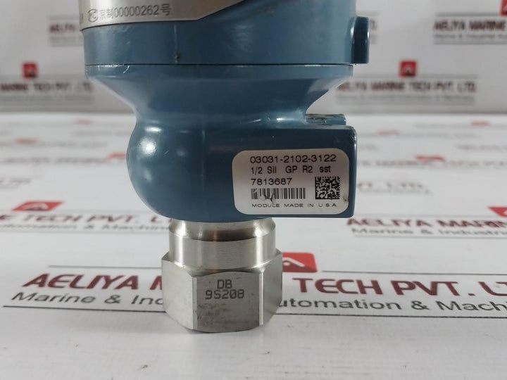Rosemount 3051 Tg2A2B21Am5 Hart Pressure Transmitter Rev Ab 03031-0059-1047