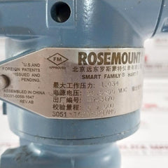 Rosemount 3051 Tg2A2B21Am5 Hart Pressure Transmitter Rev Ab 03031-0059-1047