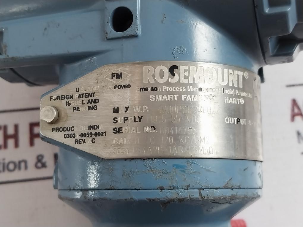 Rosemount 3051 Tg4A2B21Ab4E5M5Q4 Pressure Transmitter