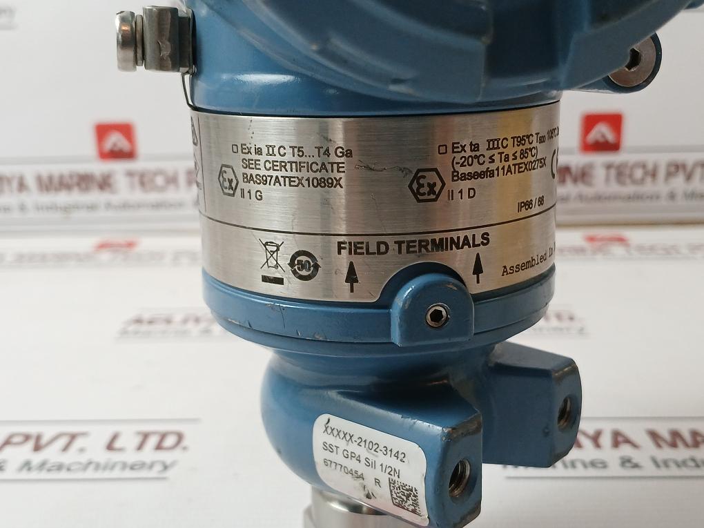 Rosemount 3051Tg4A2B21Abei1D4M5P1Q4Q8 Pressure Transmitter 10.5-30Vdc 4-20Ma
