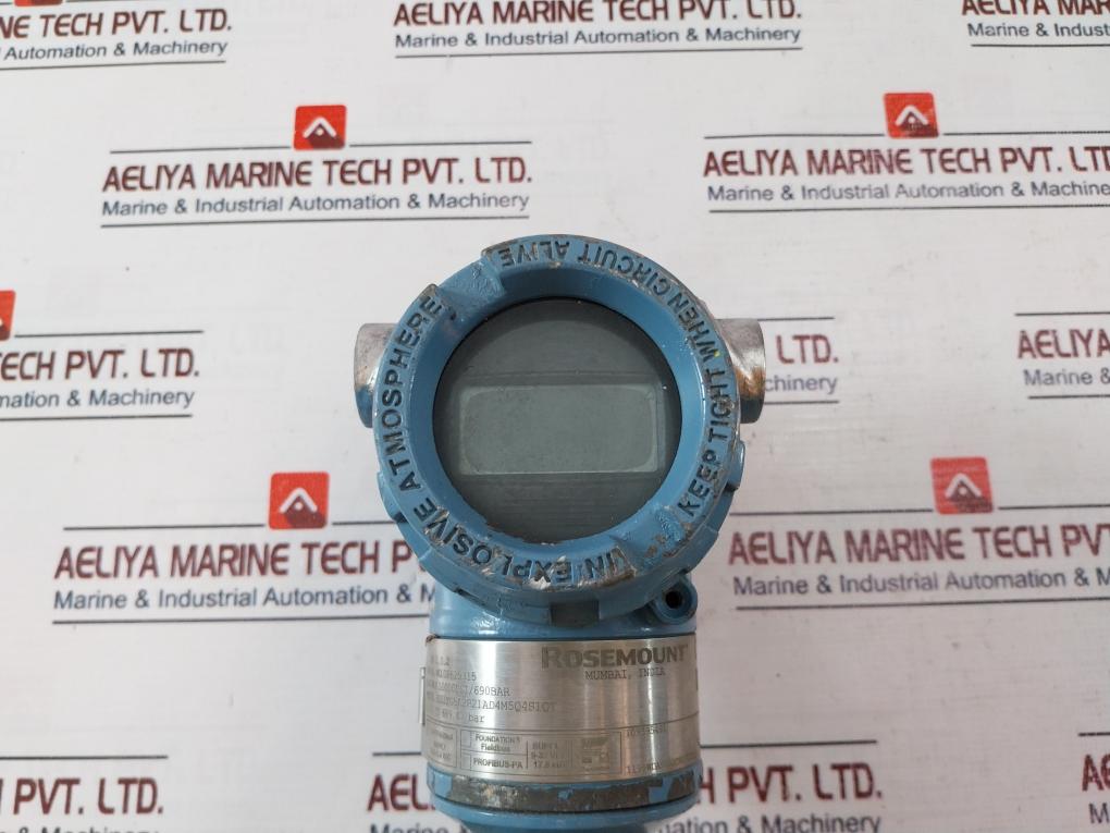 Rosemount 3051Tg5A2B21Ad4M5Q4S1Qt Pressure Transmitter 03031-0332-0015 4-20Ma