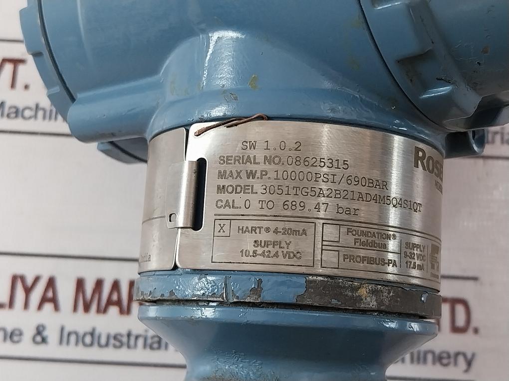 Rosemount 3051Tg5A2B21Ad4M5Q4S1Qt Pressure Transmitter 03031-0332-0015 4-20Ma