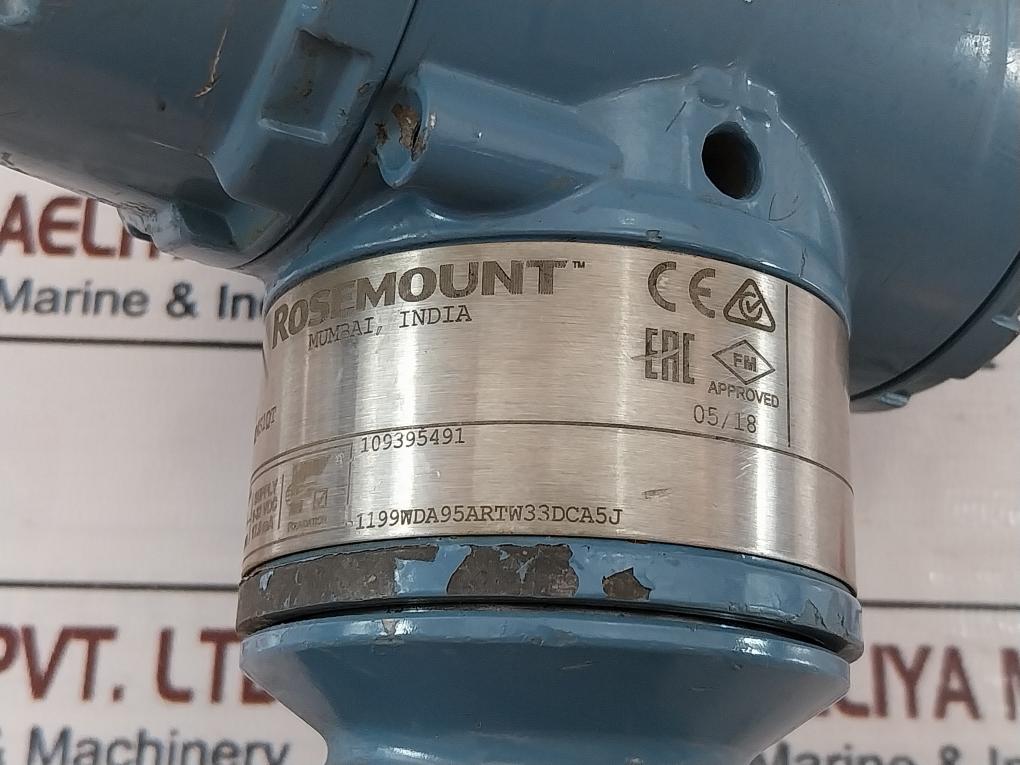 Rosemount 3051TG5A2B21AD4M5Q4S1QT Pressure Transmitter 03031-0332-0015