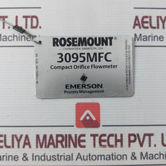 Rosemount 3095Mfc Compact Orifice Flow Meter Rev: Ab Pn100 0.5