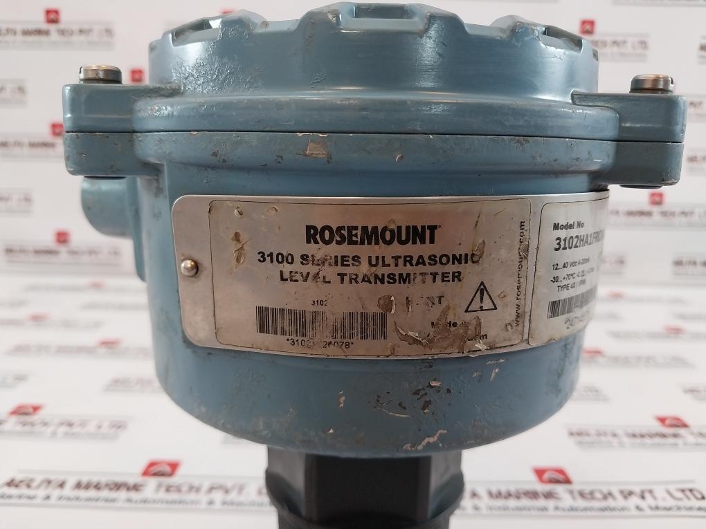 ROSEMOUNT 3102HA1FRCNAST Ultrasonic Level Transmitter 12 40 Vdc
