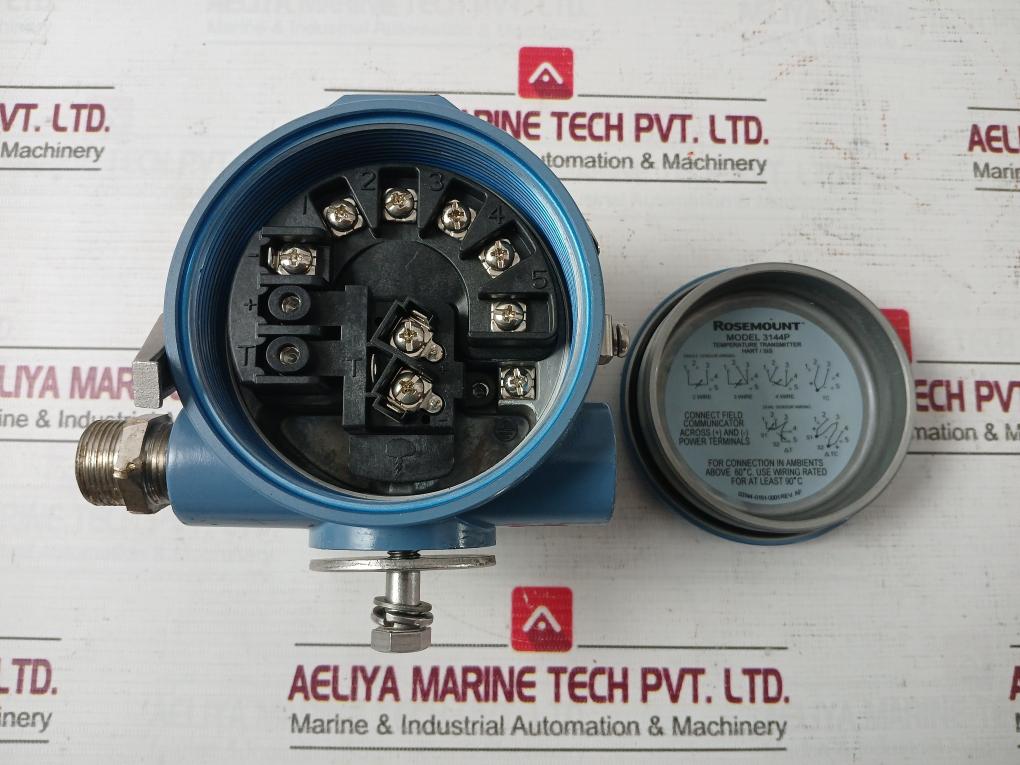 Rosemount 3144P D1A1K1B5M5T1C4Q4 Temperature Transmitter 12.0-42.4 Vdc 4-20 Ma