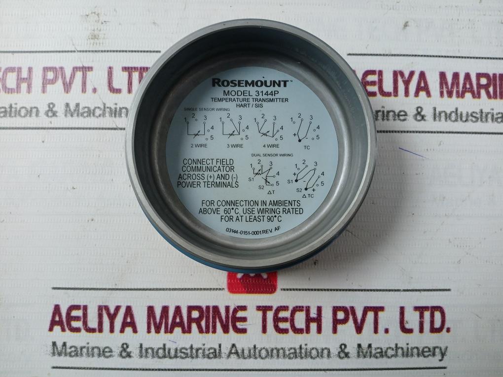 Rosemount 3144P D1A1K1B5M5T1C4Q4 Temperature Transmitter 12.0-42.4 Vdc 4-20 Ma