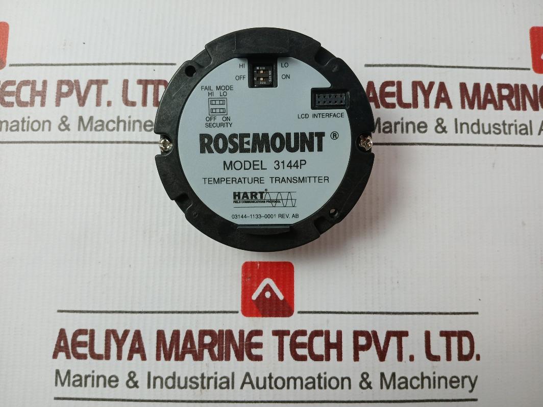Rosemount 3144P Hart Field Communication Temperature Transmitter Rev.Ab