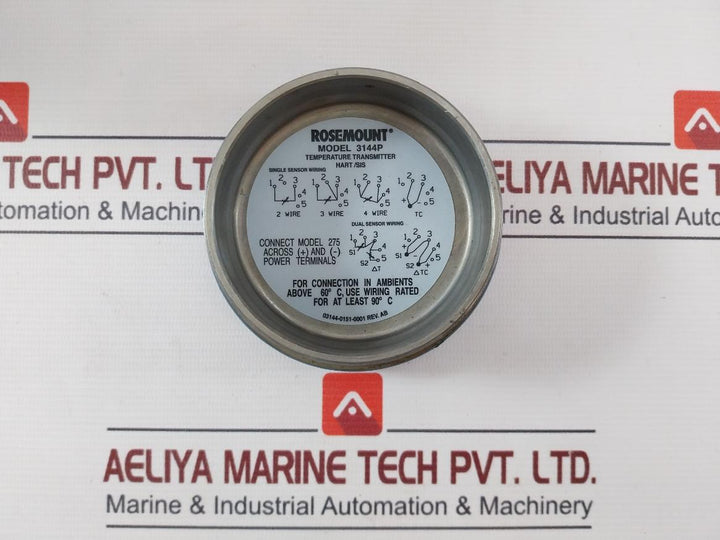 Rosemount 3144P Temperature Transmitter 4-20Ma Ip68 12.0-42.4 Vdc