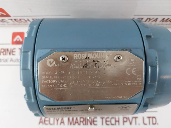 Rosemount 3144P Temperature Transmitter 4-20Ma Ip68 12.0-42.4 Vdc
