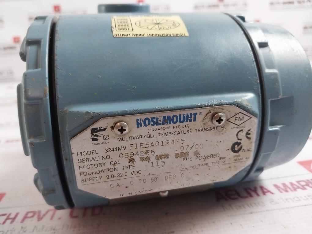 Rosemount 3244Mv F1E5A01B4M5 Multivariable Temperature Transmitter 9.0-32.0 Vdc