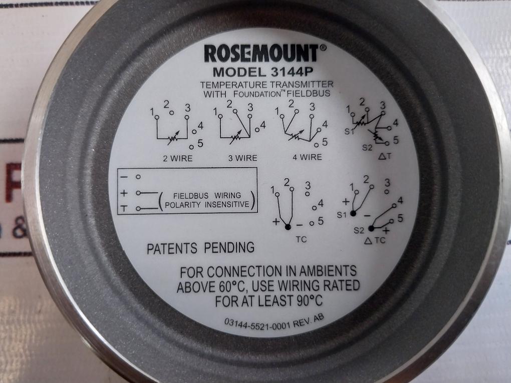 Rosemount 33144Pd5F1I1M5C4Q4 Temperature Transmitter 3144P