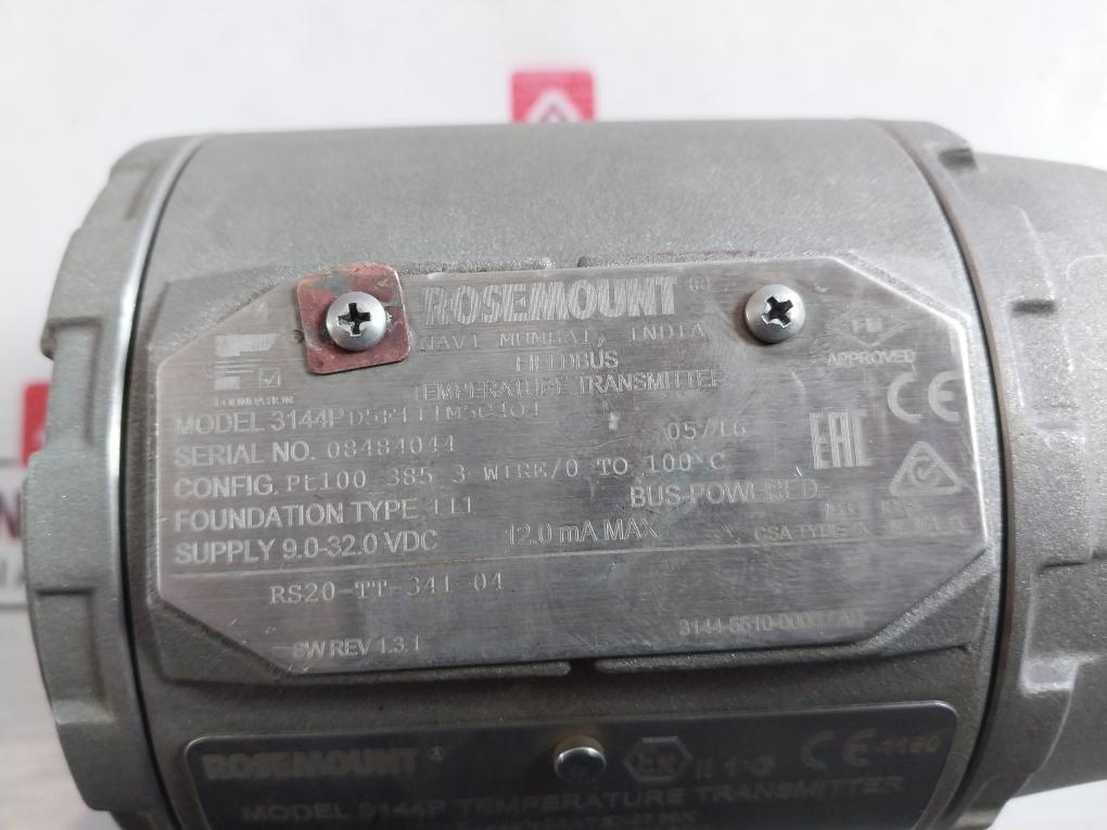 Rosemount 33144Pd5F1I1M5C4Q4 Temperature Transmitter 3144P