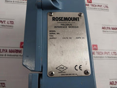 Rosemount 3420A1A1A2 Fieldbus Interface Module 03420-1509-0002 Rev: Aa 24Vdc 2A