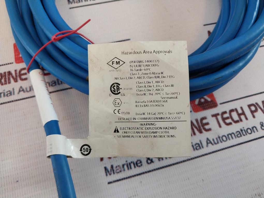 Rosemount 396P-02-10-55 Ph Sensor 9200348-lqd 5 Meter