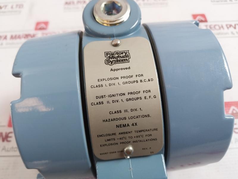 Rosemount 444Rl1U1A2E5 Temperature Transmitter Rev:F 45Vdc 4-20Ma 0-75C