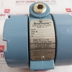 Rosemount 444Rl1U1A2E5 Temperature Transmitter Rev:F 45Vdc 4-20Ma 0-75C