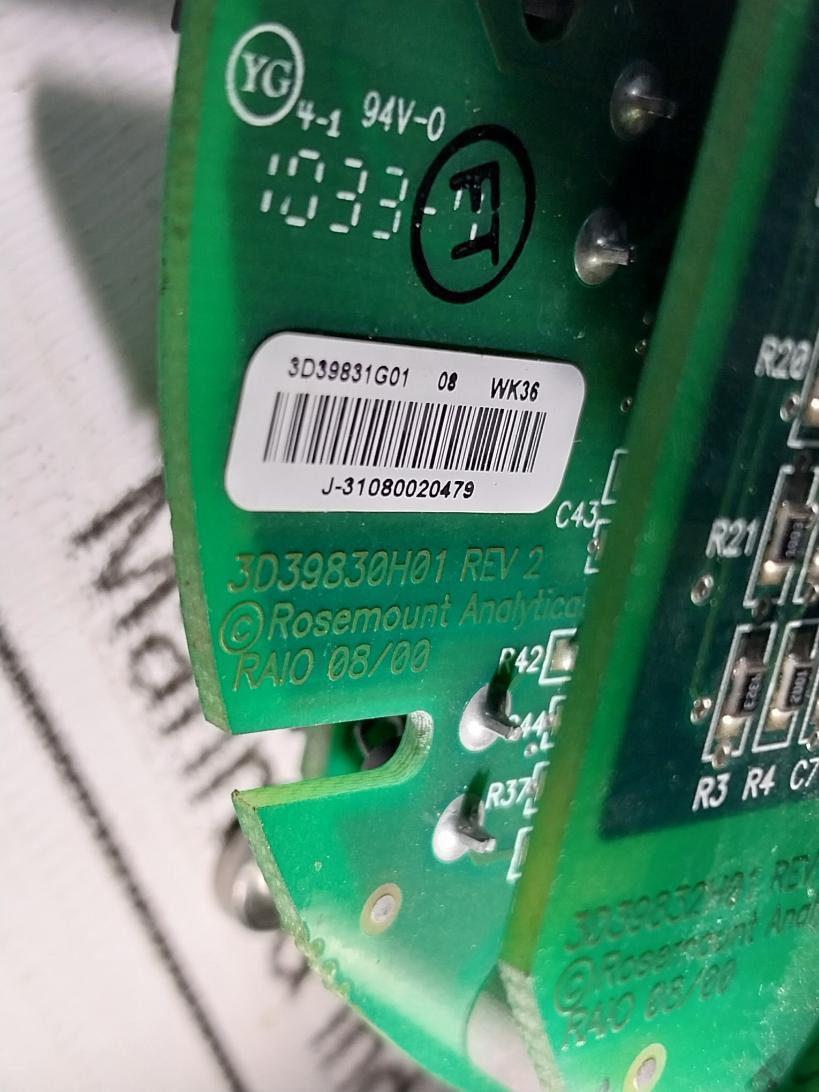 Rosemount 4849B72H01 Pcb Module For Oxygen Transmitter E204460 Csi Kybds Rev.3