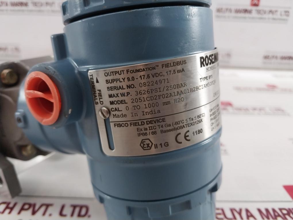 Rosemount 511 Output Foundation Fieldbus Pressure Transmitter Ip66/68