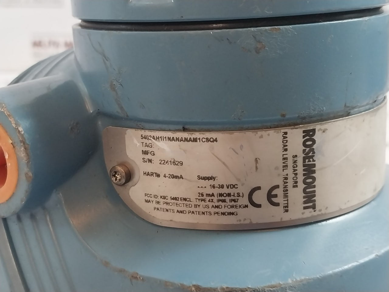 Rosemount 5402Ah1I1Nananam1C8Q4 5400 Series Hart Radar Level Transmitter 4-20Ma