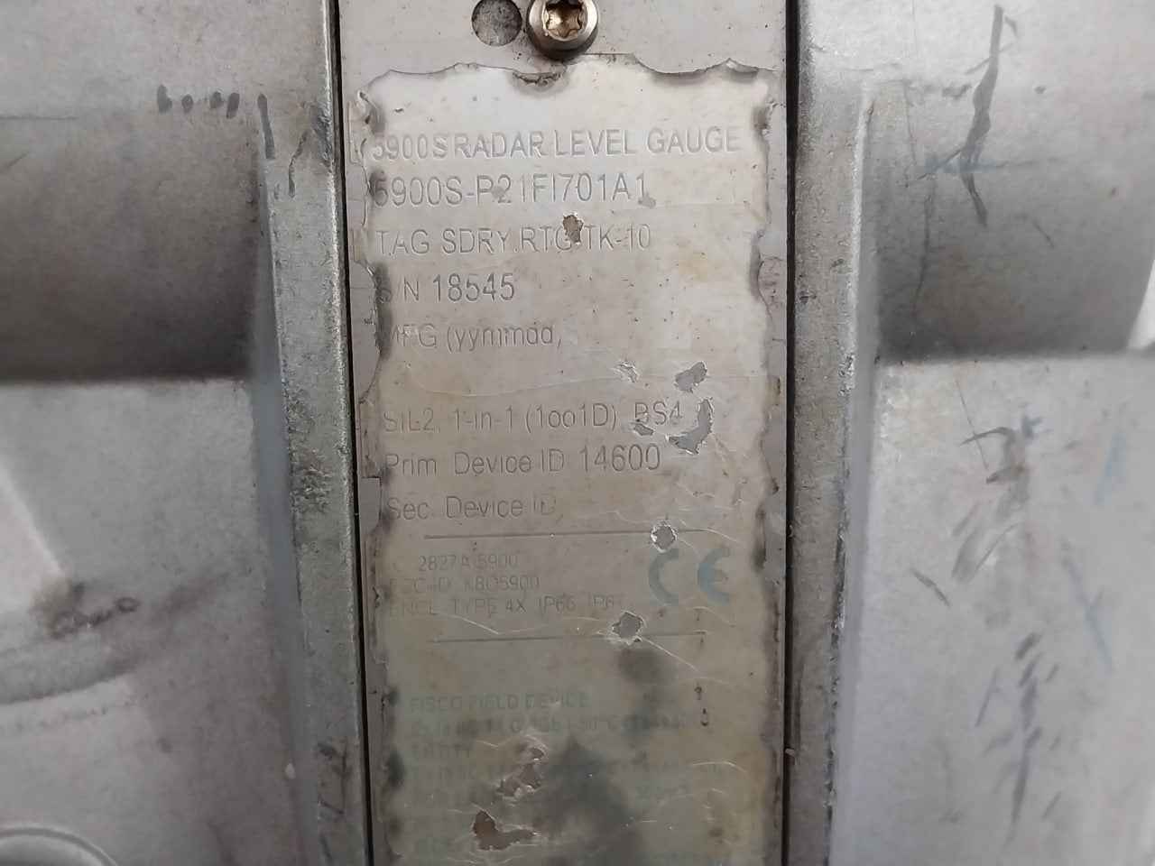 Rosemount 5900S-p21Fi701A1 Radar Level Gauge Ic 2827A-5900