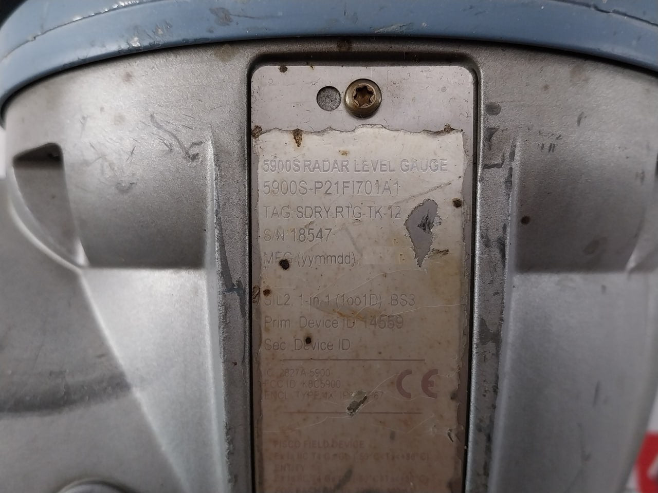 Rosemount 5900S-p21Fi701A1 Radar Level Gauge K8C5900 30V 300Ma 1.3W Ip66 Ip67