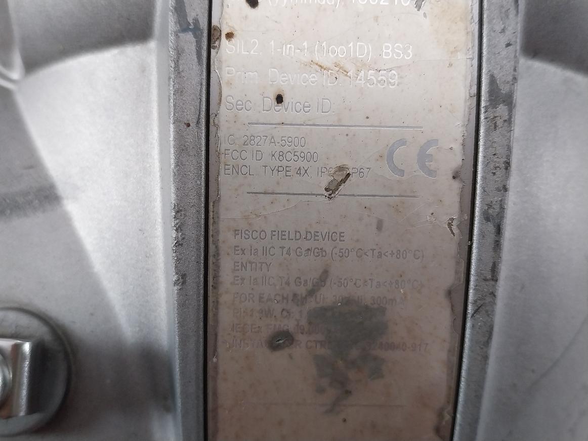 Rosemount 5900S-p21Fi701A1 Radar Level Gauge K8C5900 30V 300Ma 1.3W Ip66 Ip67