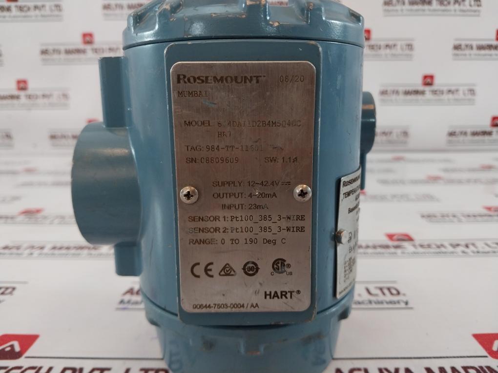 Rosemount 644Dai1D2B4M5Q4Dchr7 Pressure Transmitter