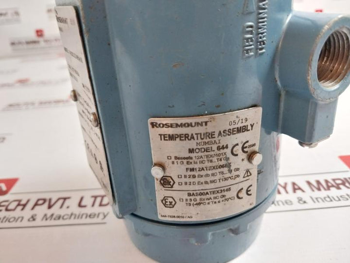 Rosemount 644Fak1D2B4M5Q4Hr7 Temperature Transmitter Rev: A 12-42.4V 4-20Ma