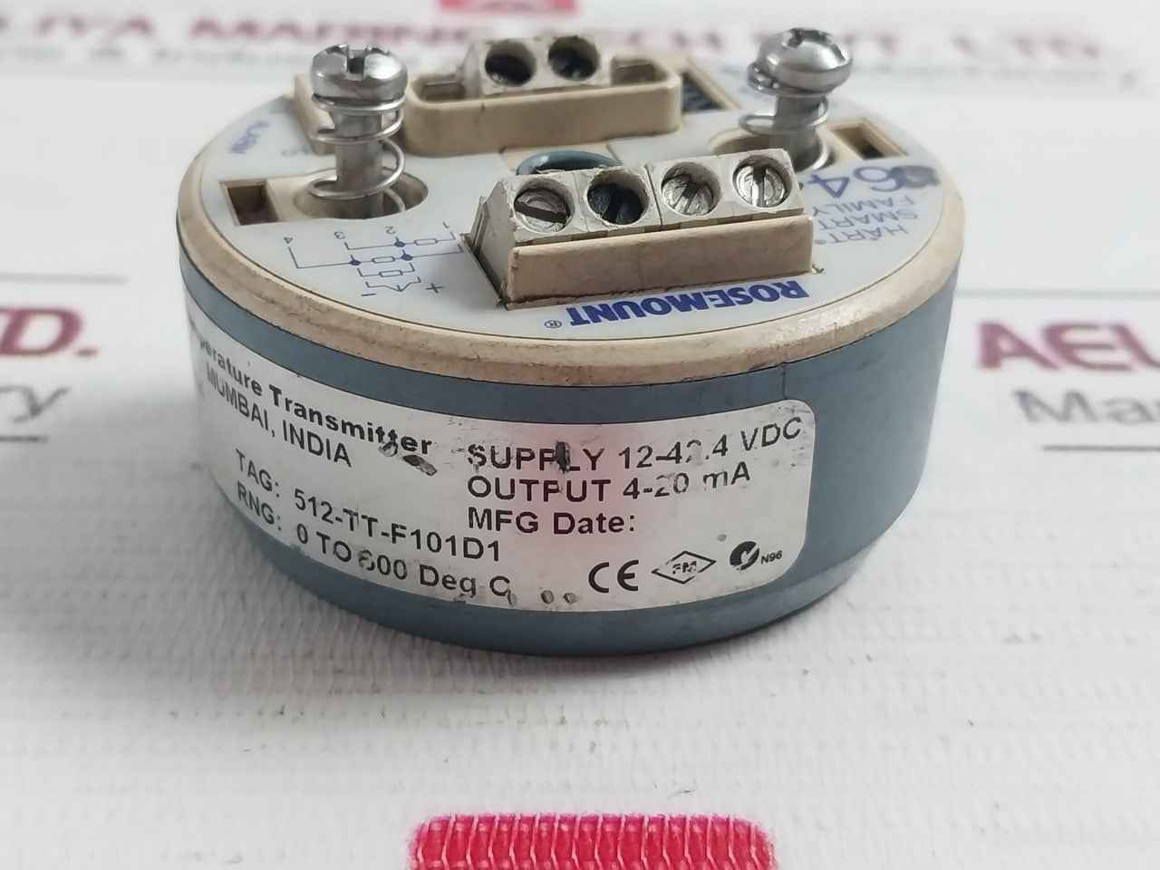 Rosemount 644Hai1J6M5Q4 Hart Temperature Transmitter Head 4-20Ma 12-42.4Vdc