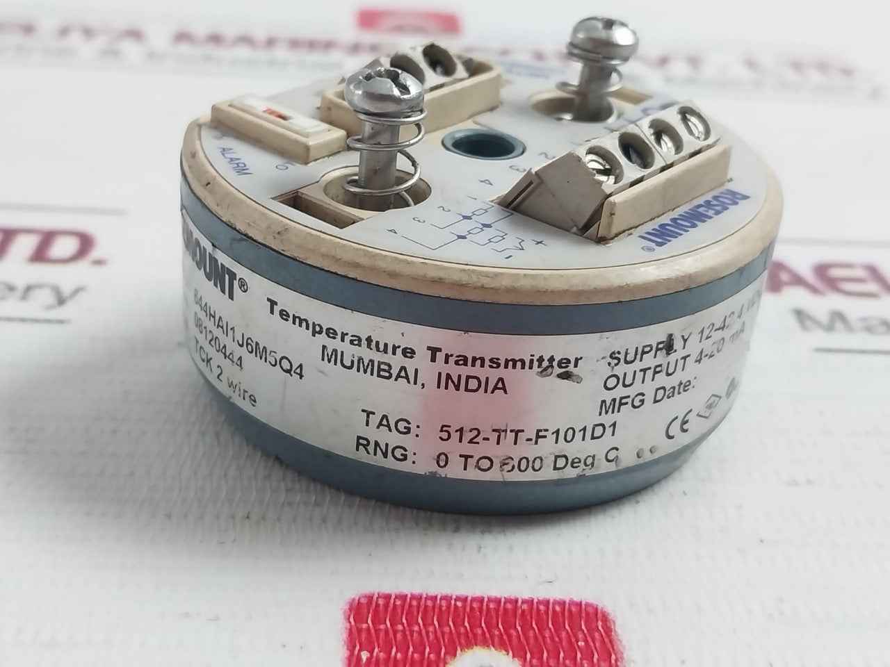 Rosemount 644Hai1J6M5Q4 Hart Temperature Transmitter Head 4-20Ma 12-42.4Vdc