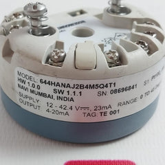 Rosemount 644Hanaj2B4M5Q4T1 Temperature Transmitter 12-42.4V 23Ma 0 To 45 Deg C