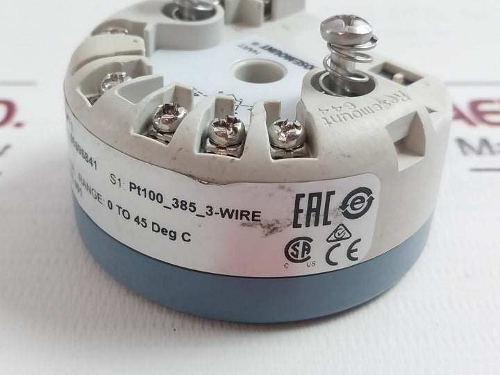 Rosemount 644Hanaj2B4M5Q4T1 Temperature Transmitter 12-42.4V 23Ma 0 To 45 Deg C