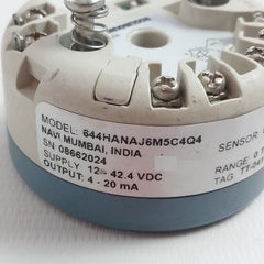 Rosemount 644Hanaj6M5C4Q4 Temperature Transmitter 12-42.4 Vdc