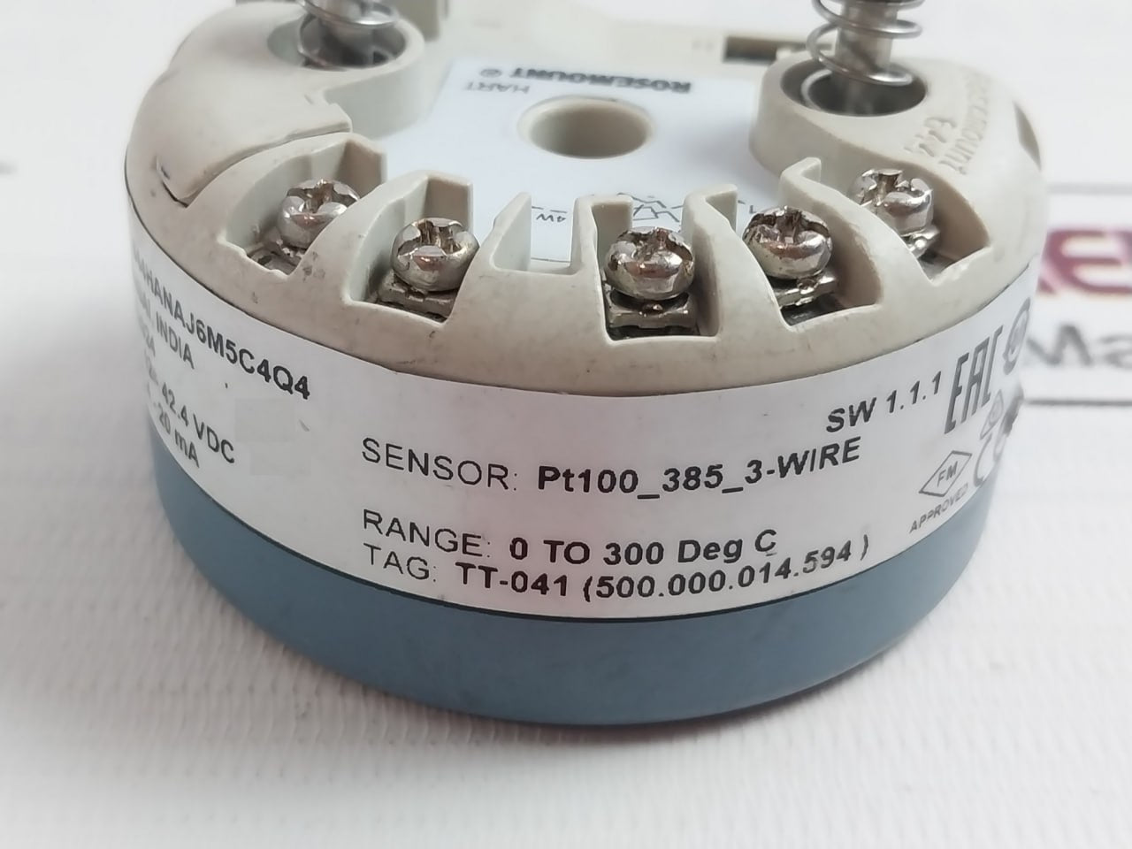 Rosemount 644Hanaj6M5C4Q4 Temperature Transmitter 12-42.4 Vdc